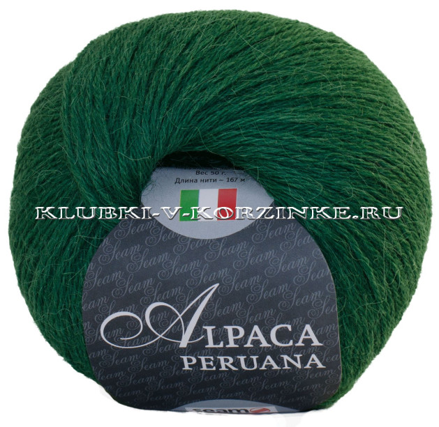 Пряжа Alpaca peruana Seam - (7370 - Зелёный)