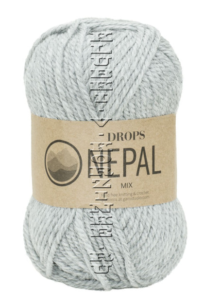Пряжа Nepal DROPS - (0501 - Серый)