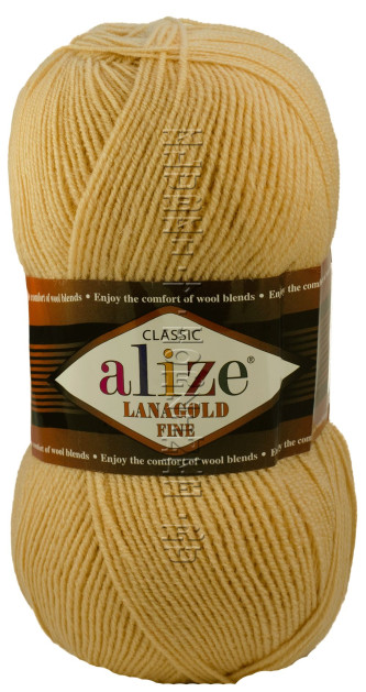 Пряжа Lanagold Fine Alize - (680 - Медовый)