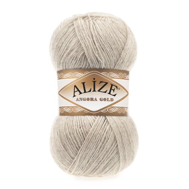 Пряжа «ANGORA GOLD Alize» - (152 - Бежевый меланж)