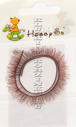 Ресницы для кукол и игрушек 8 мм (EYL-2 - коричневый)