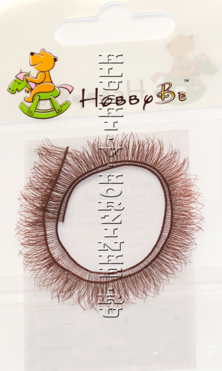 Ресницы для кукол и игрушек 8 мм (EYL-2 - коричневый)