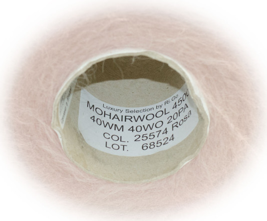 Пряжа в бобинах Mohairwool (25574 - Пудра)