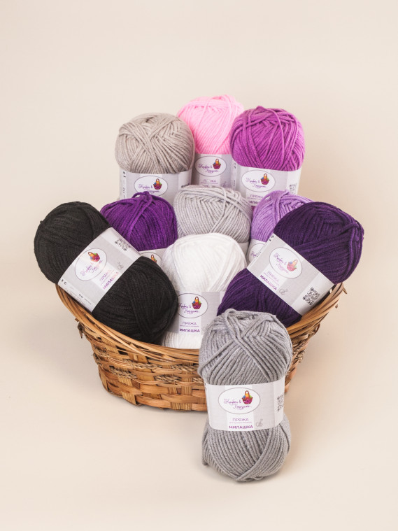 Пряжа «Милашка» набор «Французская палитра»