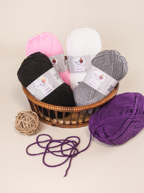 Пряжа «Милашка» набор «Французская палитра»