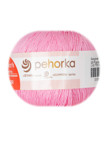 Пряжа Пехорка «Ажурная» - (20 - Розовый)