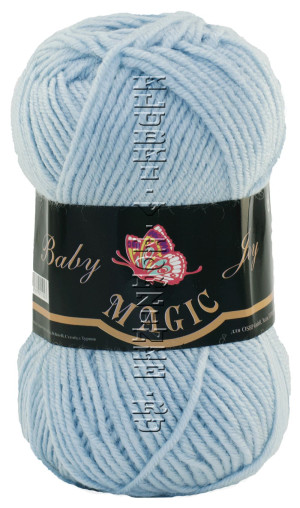 Пряжа Magic «Baby Joy» - (5712 - Светло-голубой) 50 г / 133 м30% шерсть, 70% акрил