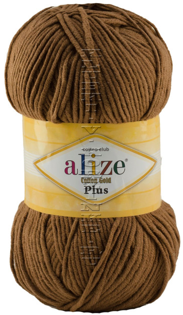 Пряжа Cotton Gold Plus Alize - (466 - Верблюжий)