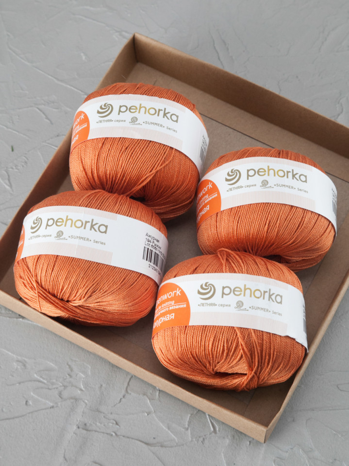 Пряжа Пехорка «Ажурная» - (194 - Рыжик)