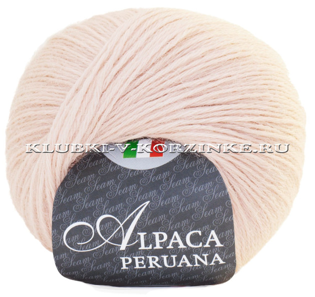 Пряжа Alpaca peruana Seam - (1401 - Пудра)