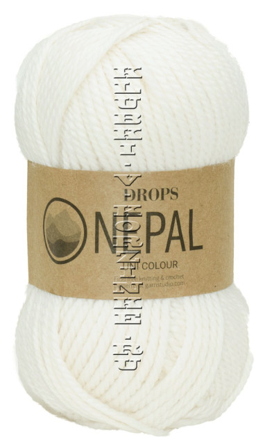 Пряжа Nepal DROPS - (1101 - Белый)