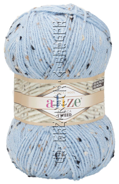Пряжа Alpaca Tweed Alize - (356 - Синий)