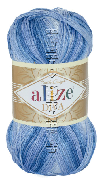 Пряжа Diva Batik Alize -  (3282 - Синий, голубой)