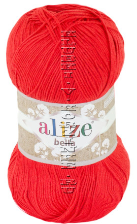 Пряжа Bella 100 Alize - (56 - Красный)