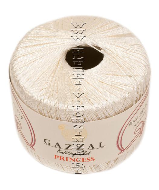 Пряжа GAZZAL (Газзал) "PRINCESS" - (3015 - Молочный)