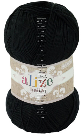 Пряжа Bella 100 Alize - (60 - Чёрный)