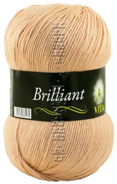 Пряжа VITA «BRILLIANT» - (5108 - Топленое молоко)