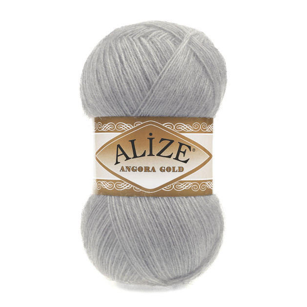 Пряжа «ANGORA GOLD Alize» - (21 - Серый)