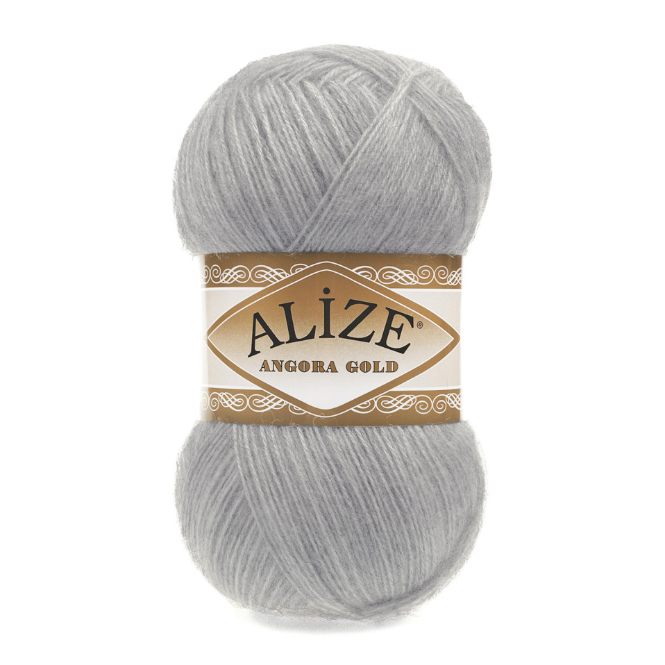 Пряжа «ANGORA GOLD Alize» - (21 - Серый)
