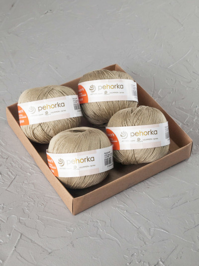 Пряжа Пехорка «Ажурная» - (478 - Защитный)