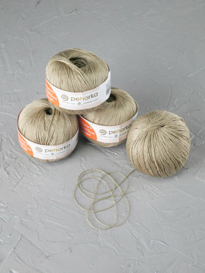Пряжа Пехорка «Ажурная» - (478 - Защитный)