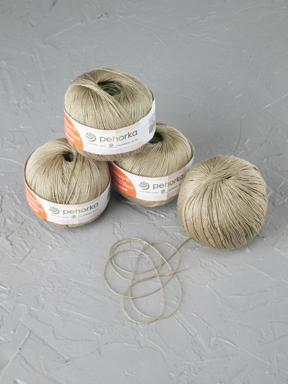 Пряжа Пехорка «Ажурная» - (478 - Защитный)