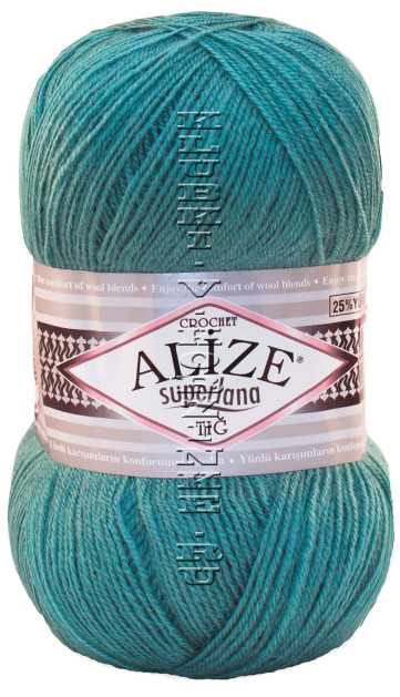 Пряжа Superlana Tig Alize - (164 - Лазурный)