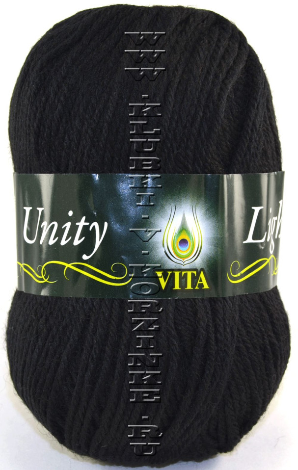 Пряжа Vita Unity Light - (6013 - Черный)