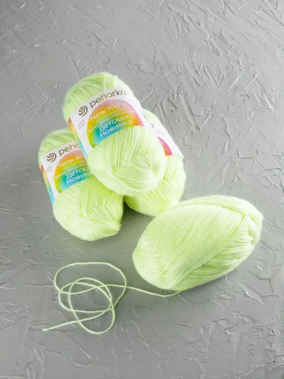 Пряжа Пехорка «Детская новинка» - (725 - Солнечный)