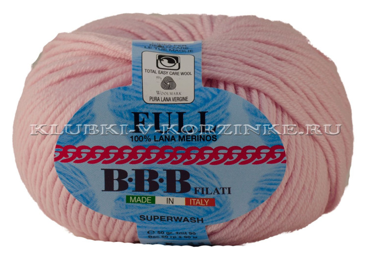Пряжа Full BBB - (86276 - Бледно-розовый)
