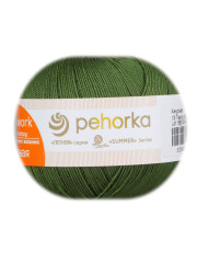 Пряжа Пехорка «Ажурная» - (13 - Темно-оливковый)