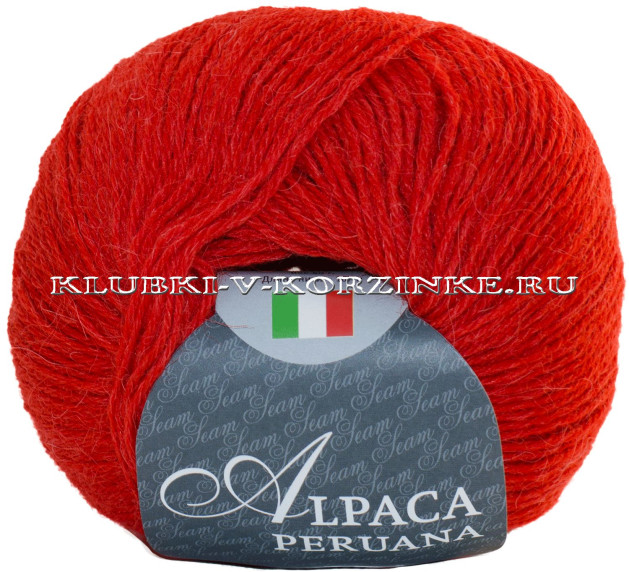 Пряжа Alpaca peruana Seam - (3580 - Алый)