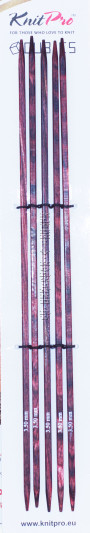 Спицы KnitPro Cubics чулочные квадратные деревянные №3,5, 20 см (арт.25111)