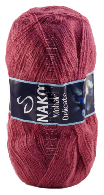 Пряжа Mohair Delicate Nako - (6153 - Сухая роза)
