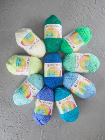 Набор пряжи Пехорка «Детская новинка» Ассорти 7