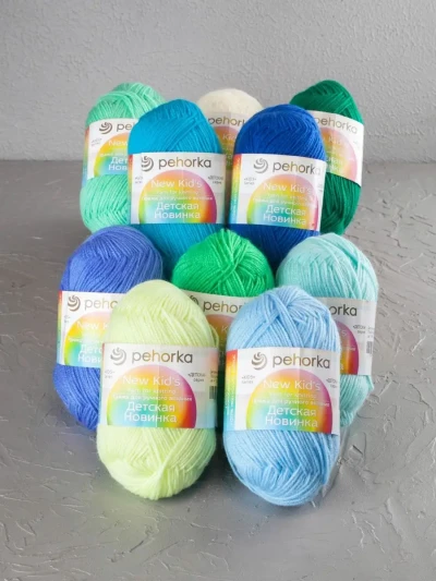 Набор пряжи Пехорка «Детская новинка» Ассорти 7