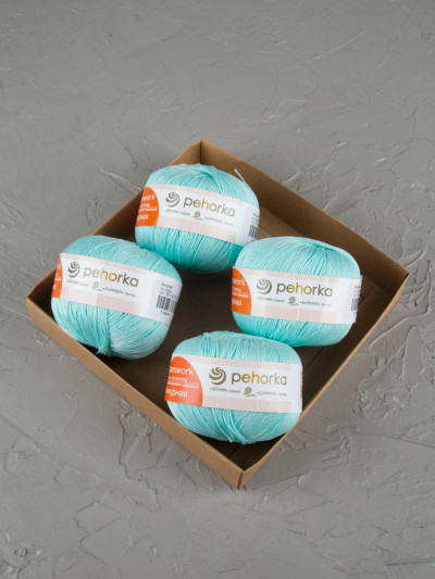 Пряжа Пехорка «Ажурная» - (411 - Мята)