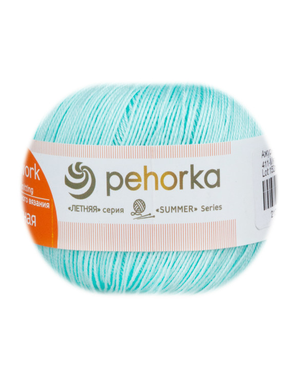 Пряжа Пехорка «Ажурная» - (411 - Мята)