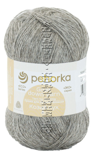 Пряжа Пехорка «Козий пух» - (371 - Натур.серый)