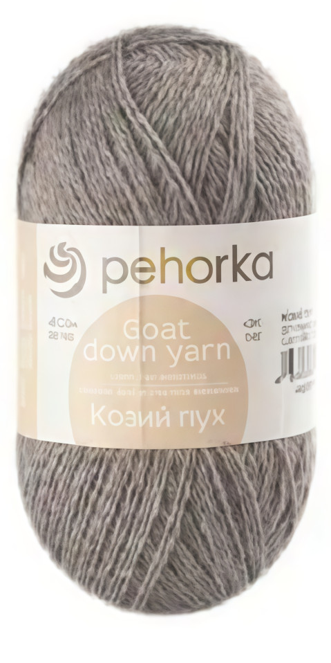 Пряжа Пехорка «Козий пух» - (371 - Натур.серый)