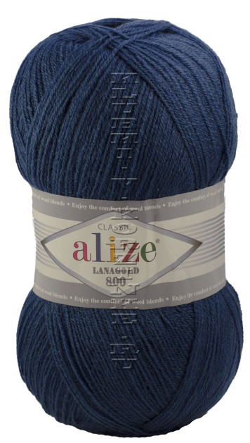 Пряжа Lanagold 800 Alize - (215 - Черника)
