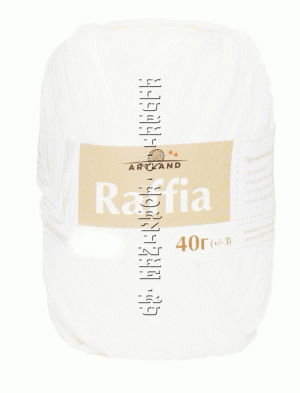 Пряжа Raffia (Белый) 