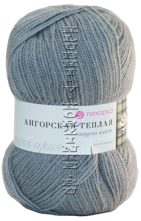 Пряжа Пехорка «Ангорская теплая» - (174 - Стальной)