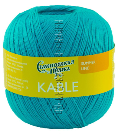 Пряжа Семеновская «Кабле» - (30290 - Голубая бирюза_x1)