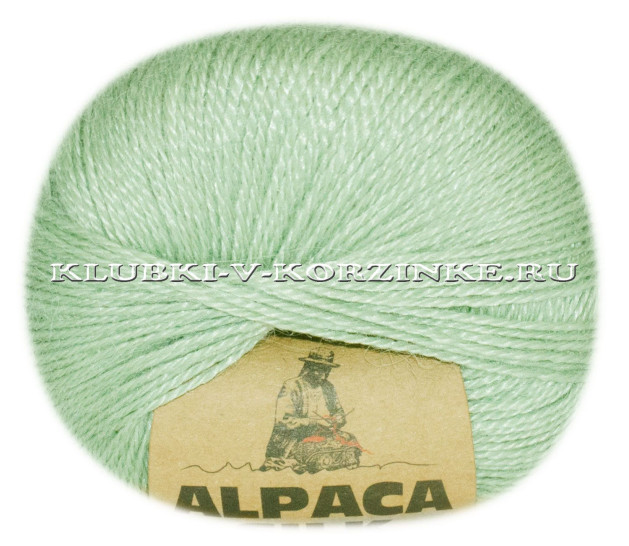 Пряжа Alpaca Silk (8725 - Тёмная мята)