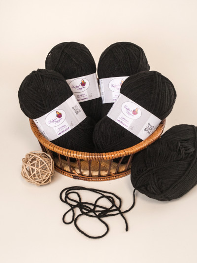 Пряжа «Милашка» - (50 - Черный)