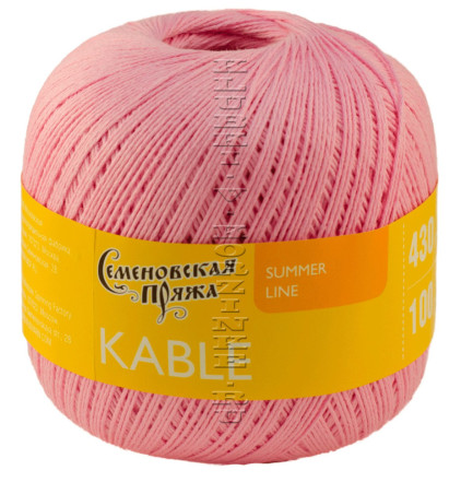 Пряжа Семеновская «Кабле» - (30020 - Розовый_x1)