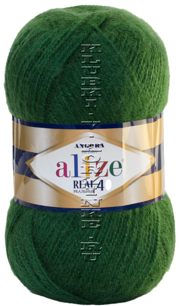 Пряжа Angora Real 40 Alize - (563 - Зеленый)