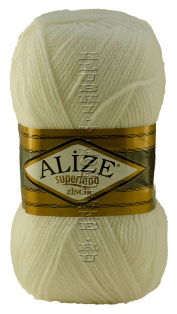 Пряжа Superlana Zincir Alize - (55 - Белый)