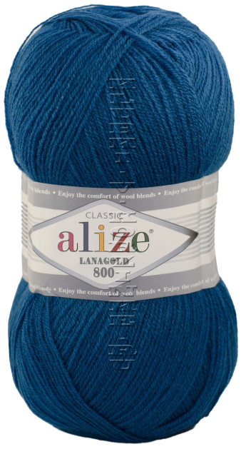 Пряжа Lanagold 800 Alize - (155 - Темно-бирюзовый)